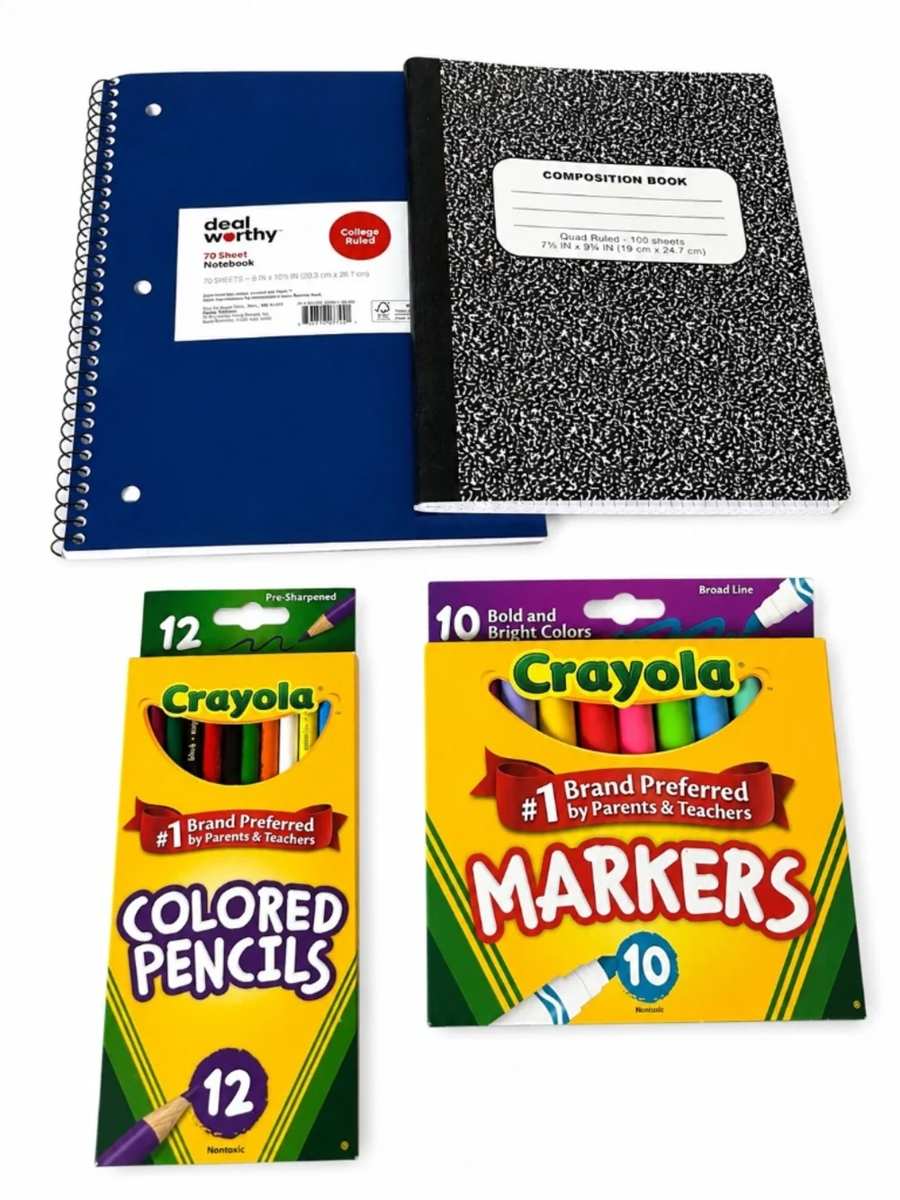 97-Piece Back to School Supply Bundle – Crayola, Paper Mate, Sharpie, Elmer’s